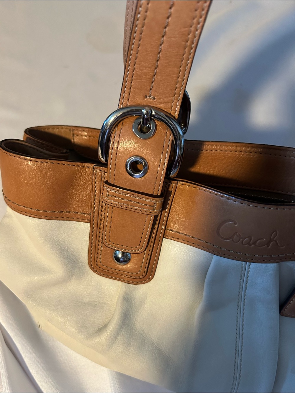 Coach SoHo Pleated Leather Tote/Satchel 13732 - Picture 4 of 8